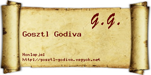 Gosztl Godiva névjegykártya